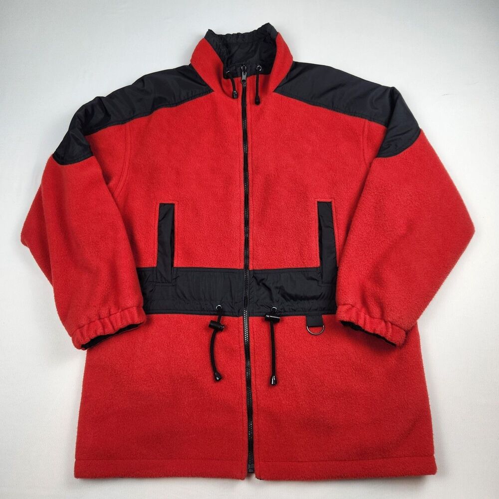 Petite Sophisticate Reversible Jacket Red/Black Womens S Utility D-Ring Vintage